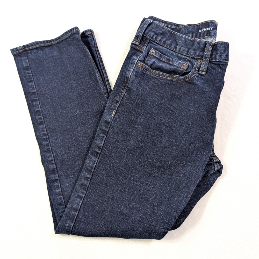 Old Navy Men’s Slim‎ Built-In Flex Jeans Dark Wash 32x30